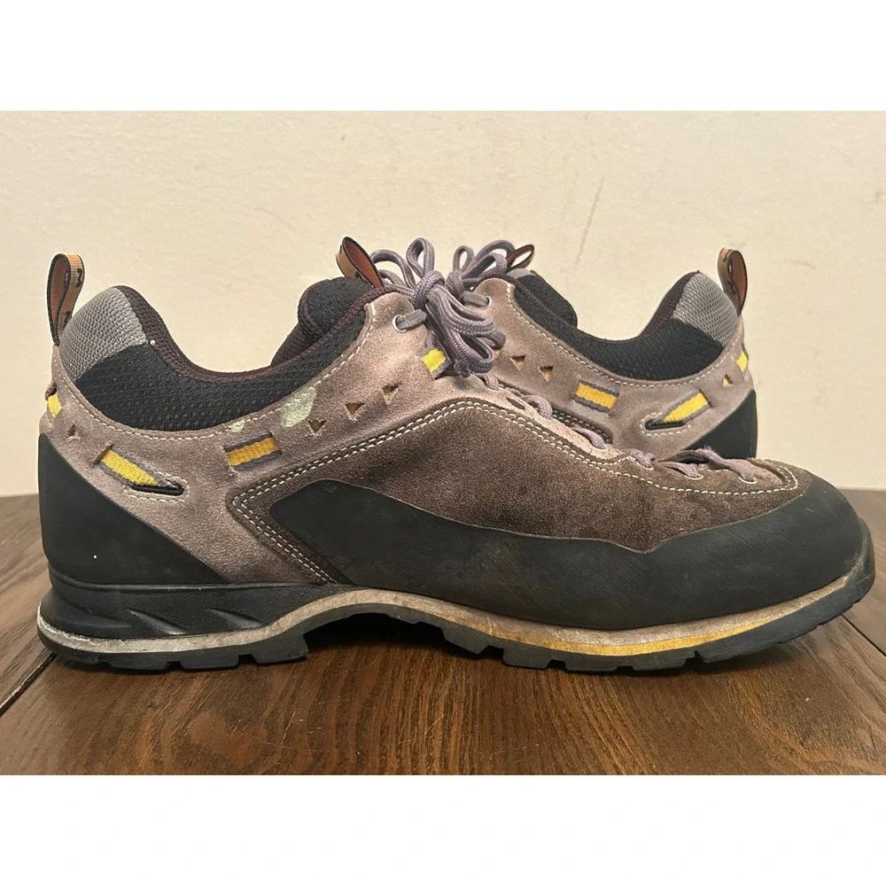 Garmont Dragontail Gore-Tex Hiking Shoes Men's Size 11.5 Gray & Yellow leather